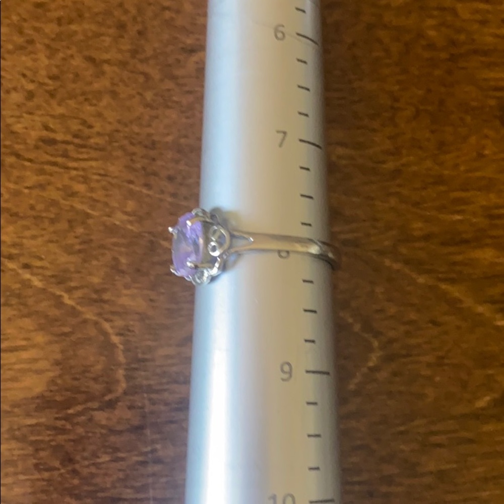 Sterling silver amethyst stone ring - Picture 5 of 5